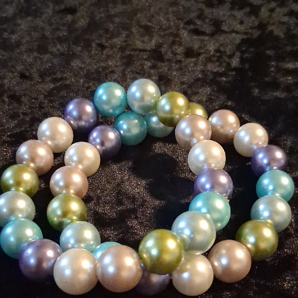 Kenneth Jay Lane Blue and Green Bracelet